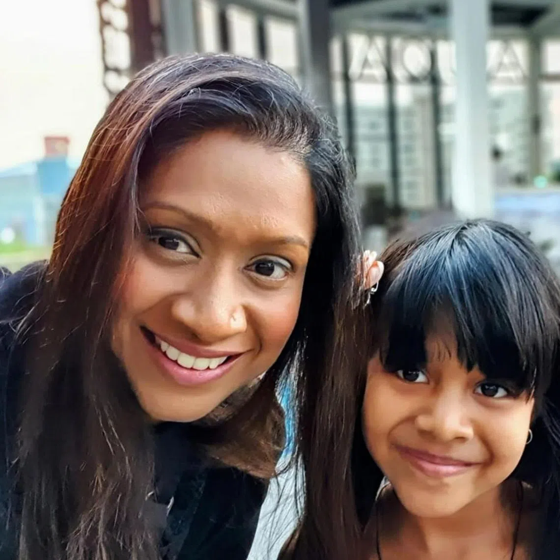 snaa - Dr Geetha Shantha Ram (left) and her daughter Tara (right) back when Tara was first diagnosed with dyslexia. credits: Geetha Shantha Ram source: Geetha Shantha Ram condition of use: SPH use ST News folder