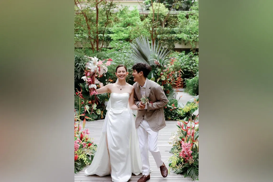 In a previous interview with ST, Nathan Hartono said that he and Liz Sergeant Tan had been planning the wedding for over a year.