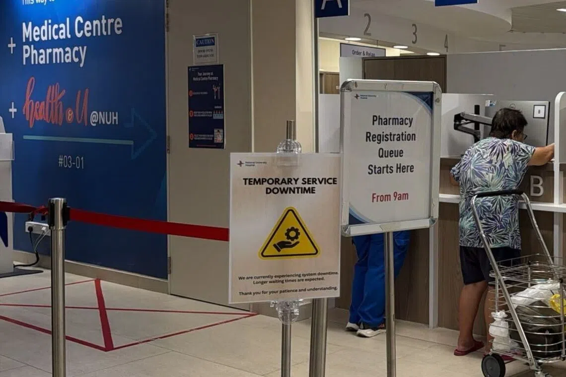 NUH said at about 10.30am on Oct 13 that it was experiencing a “system downtime”.