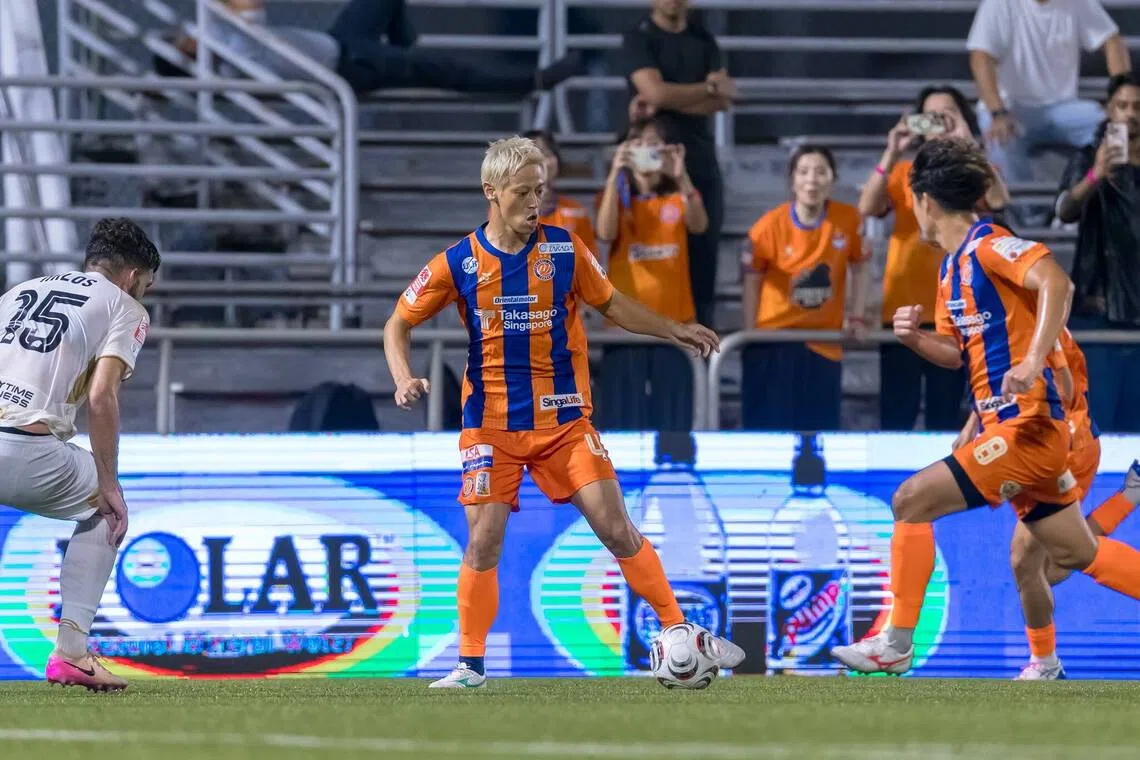 Keisuke Honda makes FC Jurong debut in 3-0 win over Hougang United