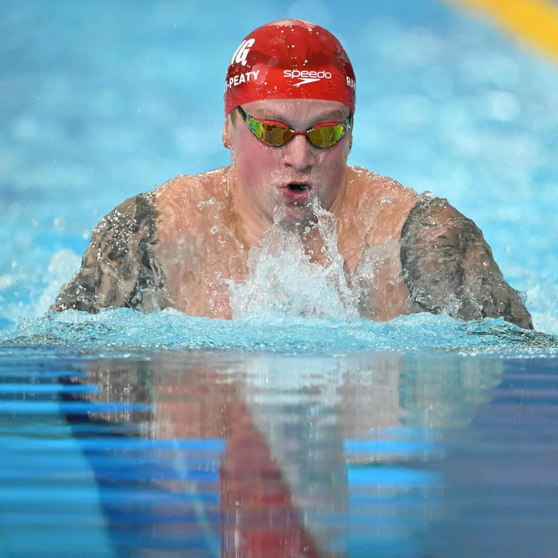 England’s Adam Ramsay-Peaty competing in the men’s 100m breaststroke final on July 25, at the Commonwealth Games.