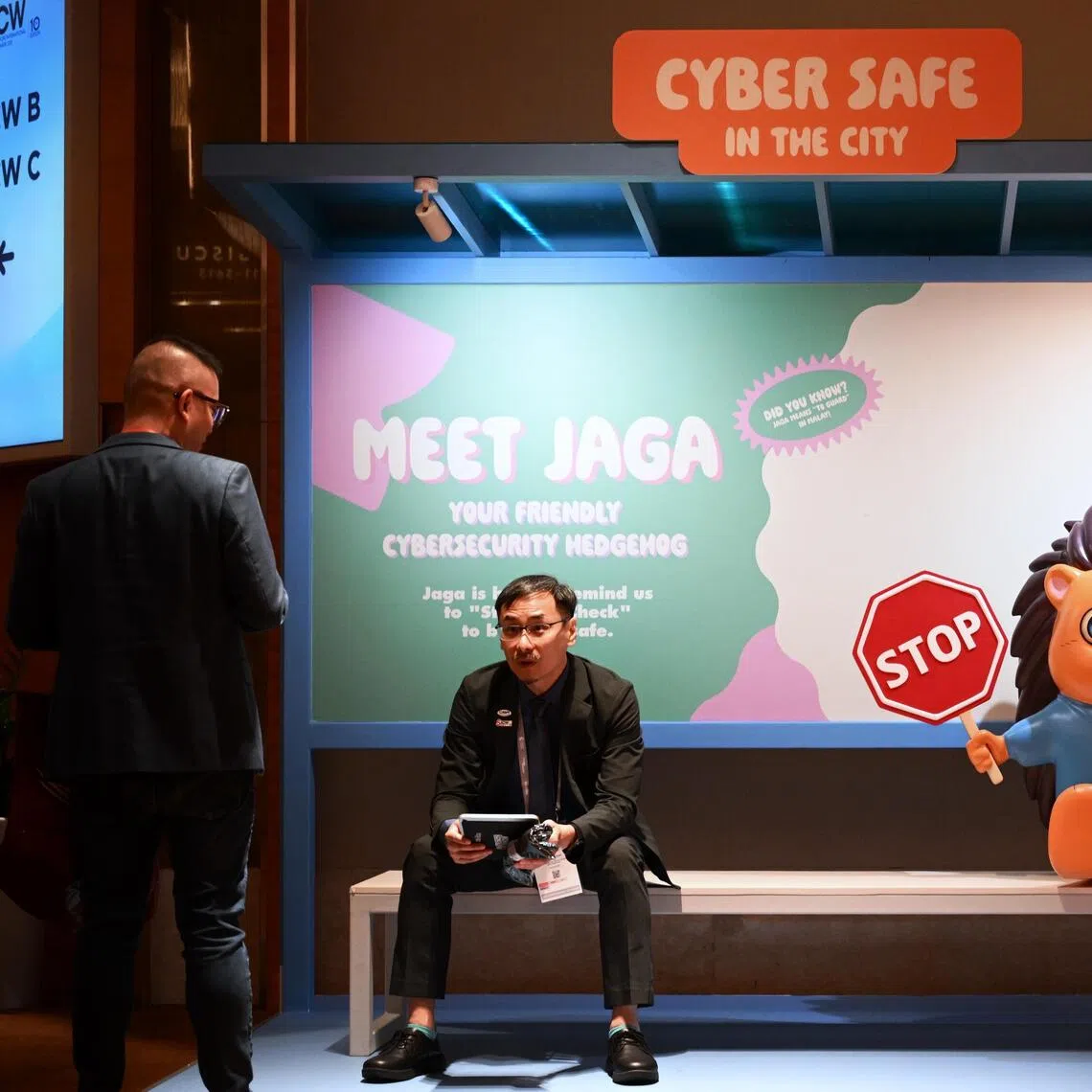 Attendees at the Singapore International Cyber Week on Oct 21. 