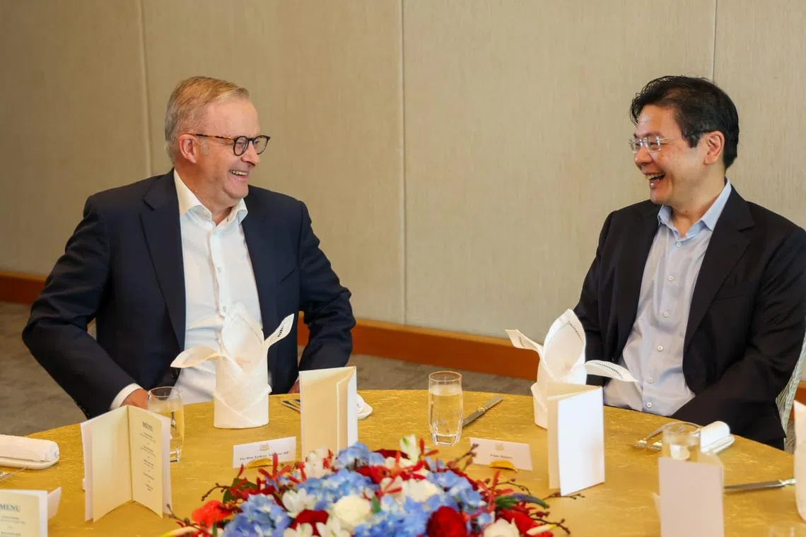 Prime Minister and Minister for Finance Lawrence Wong met with the Prime Minister of Australia Anthony Albanese on May 20. 