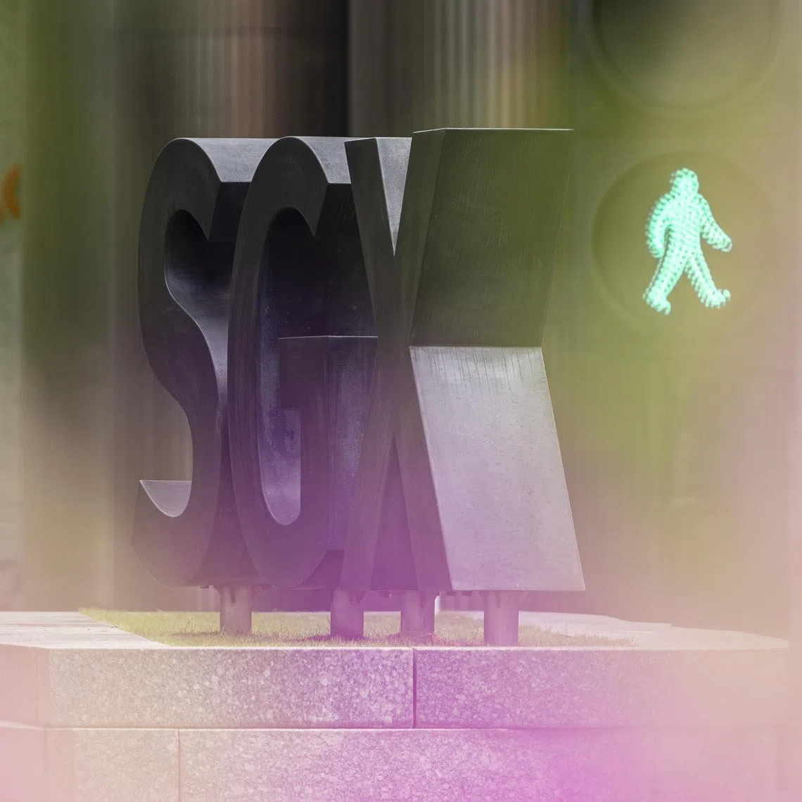 ST20250609_202559600207/pixgenerics/Brian Teo/Generic of the SGX logo outside SGX Centre on June 9, 2025. Can be used for stories on SGX, stock market, STI, Trump, tariffs, investment, Singapore index, recession, shares. ST PHOTO: BRIAN TEO.