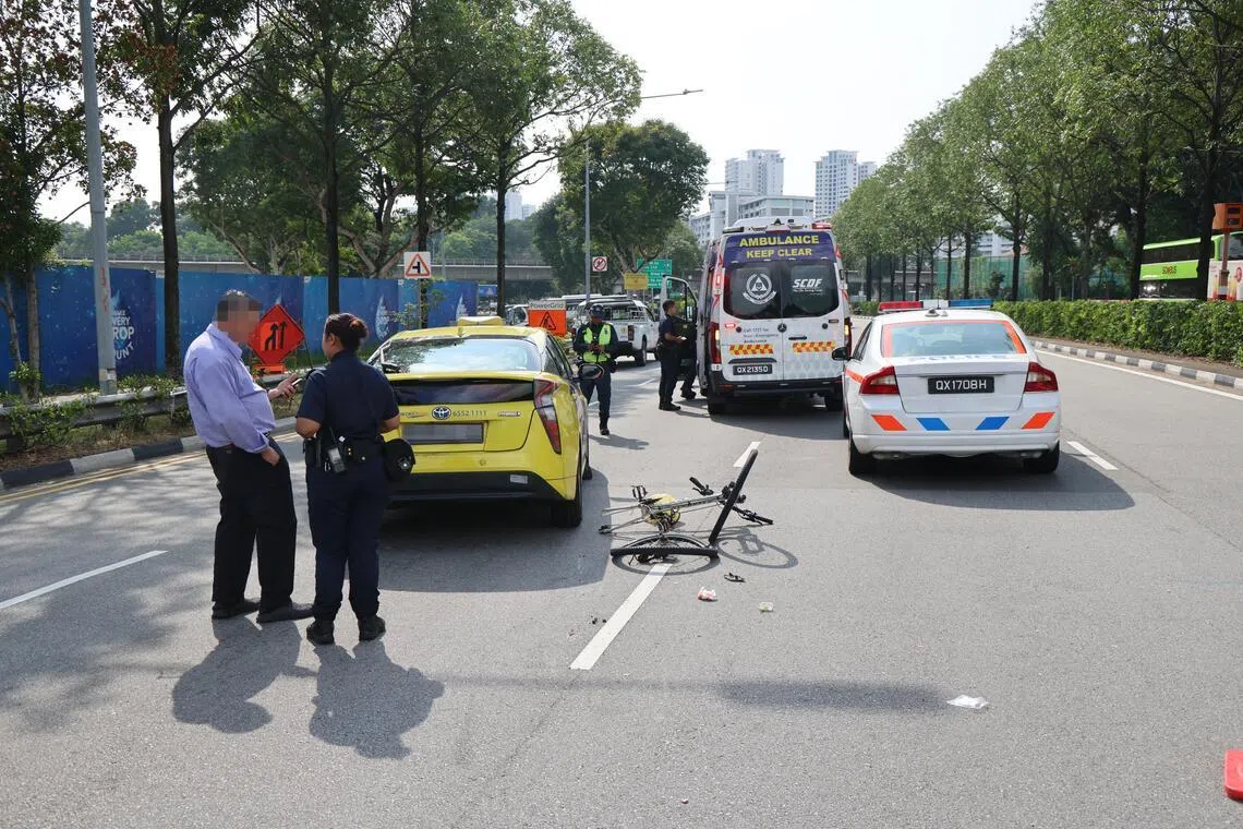 Police said that the 56-year-old cyclist was taken conscious to the hospital.