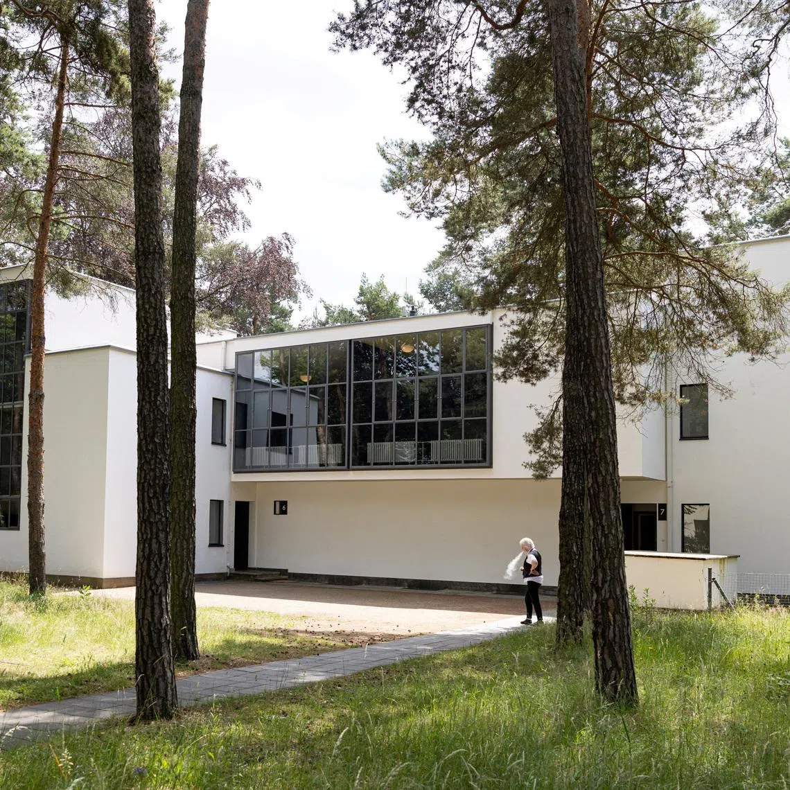 The Masters' Houses of Russian painter Wassily Kandinsky and Swiss-German artist Paul Klee, part of the Bauhaus Dessau UNESCO World Heritage Site, which was designed by Walter Gropius and built between 1925 and 1926, in Dessau, Germany June 17, 2026. REUTERS/Axel Schmidt