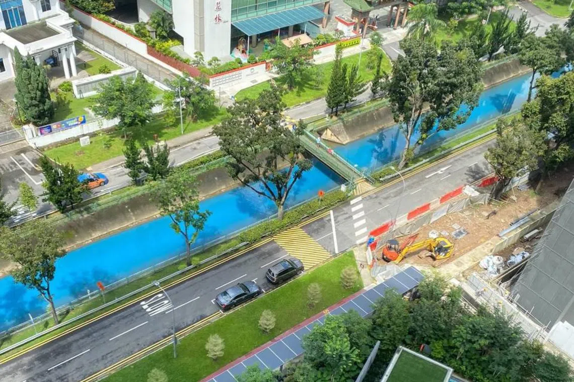 PUB said its officers did not observe any traces of unusual discharge at the location or further upstream.