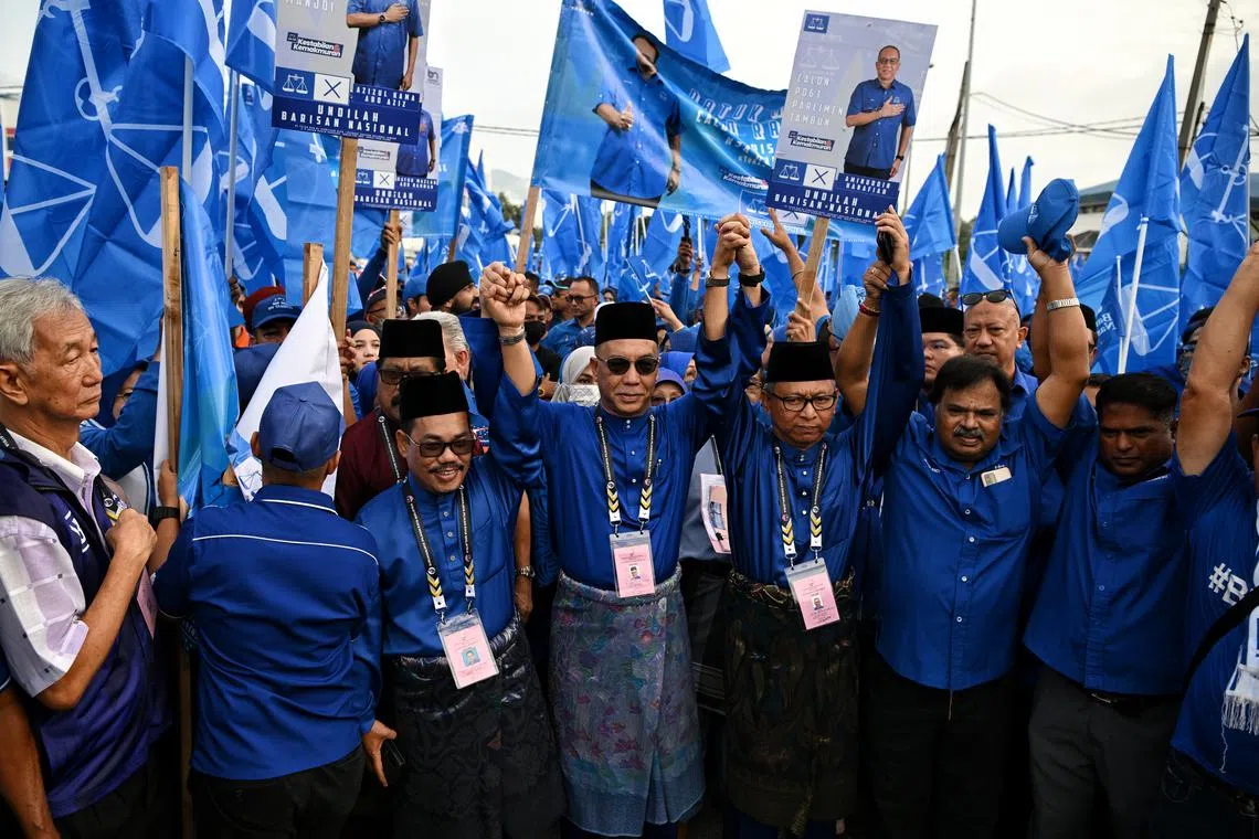 Only Perlis, Perak and Pahang – all currently governed by Umno – are holding state elections along with parliamentary elections.