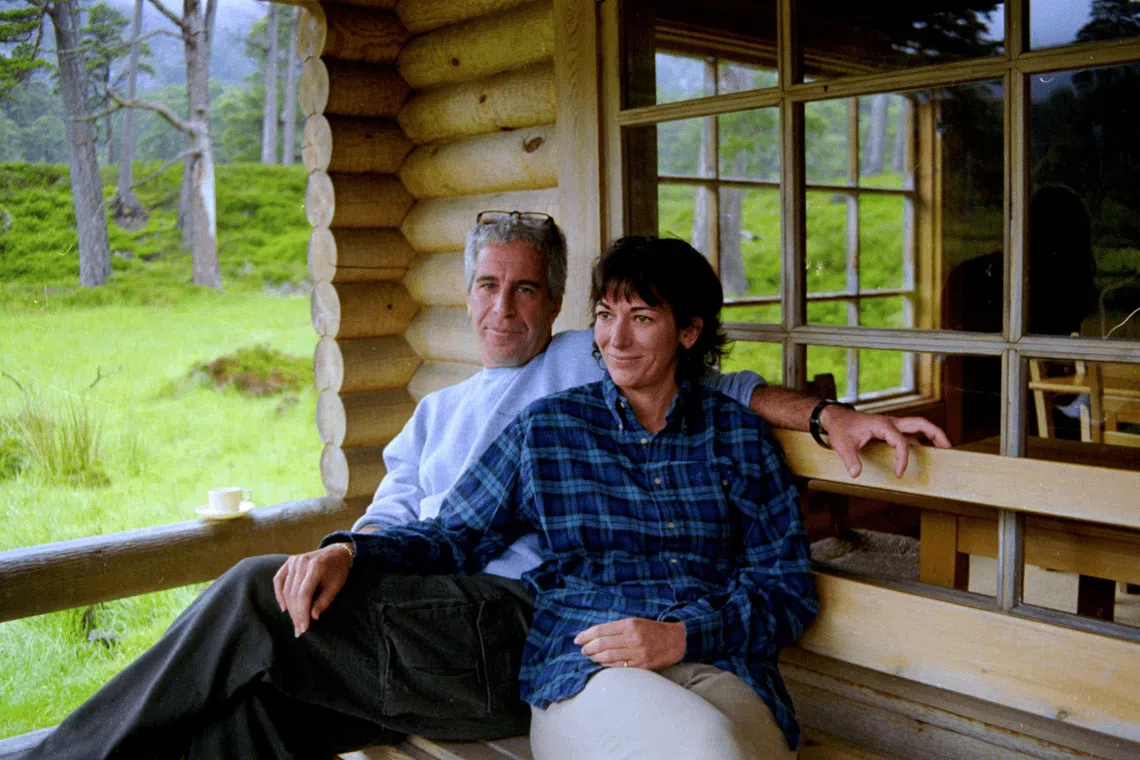 Ghislaine Maxwell and Jeffrey Epstein are seen in this image released by the Department of Justice in Washington, D.C., in December 2025.