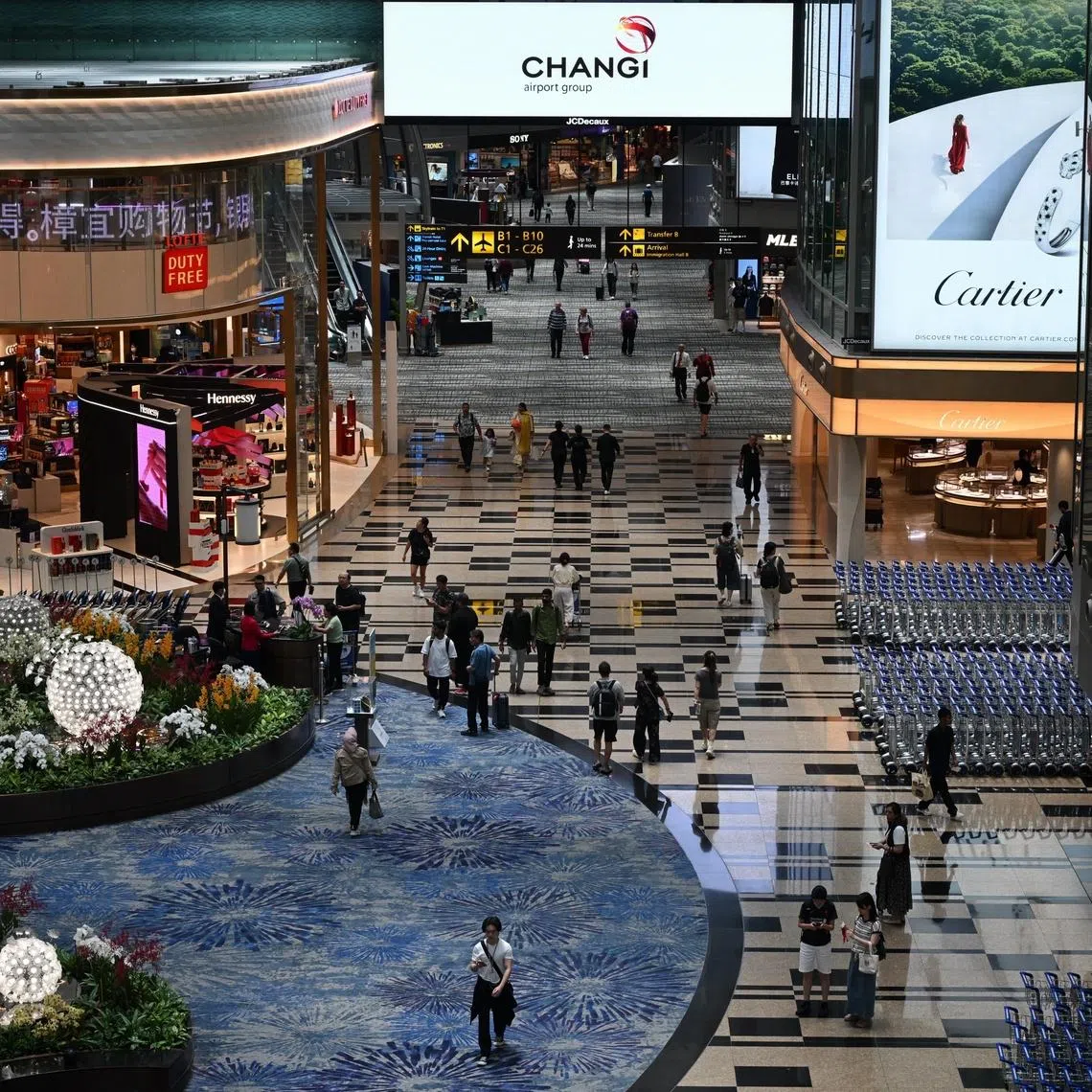 Changi Airport was also named best in Asia, and best in the world for airport dining and immigration service.