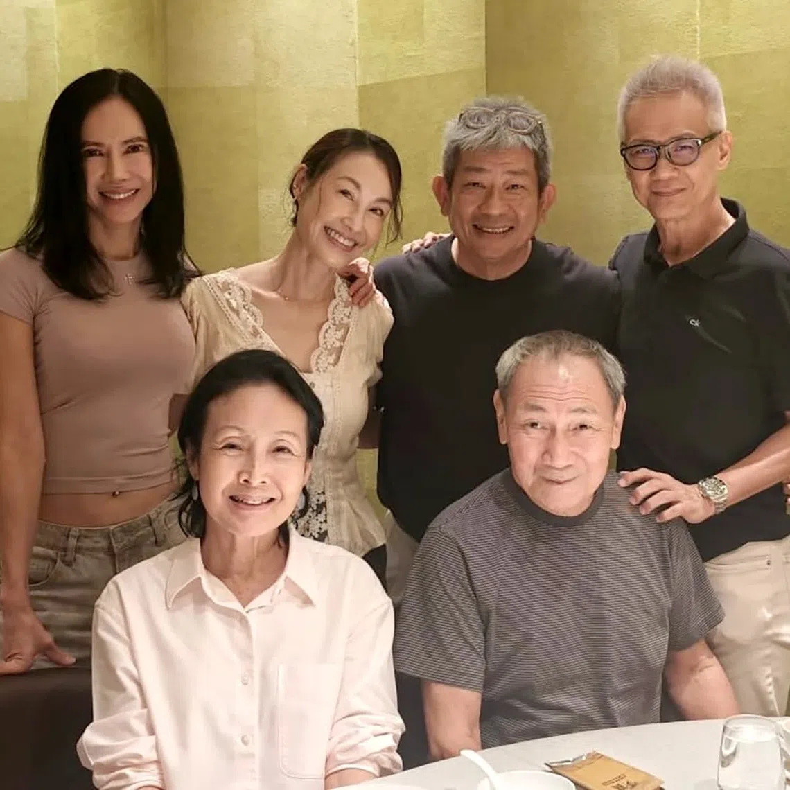 (Clockwise from left) Irin Gan with Amy Cheng, Ivan Tay, Ng Say Yong, Lim Kay Tong and Wee Soon Hui in a photo on Instagram on Sept 21.