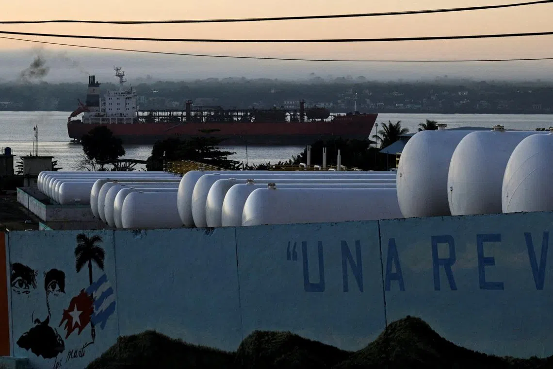 Sanctioned Russian-flagged oil tanker closes in on Cuban port of Matanzas