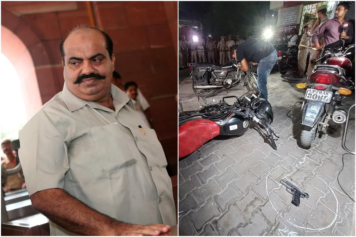 Gangster turned politician Atiq Ahmed and his brother were shot dead live on TV by gunmen posing as journalists.