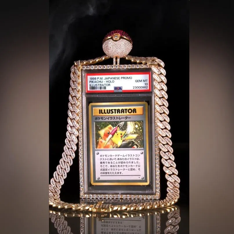 The Pokemon Illustrator card has a hobby card authenticator rating of 10, the highest possible grade.