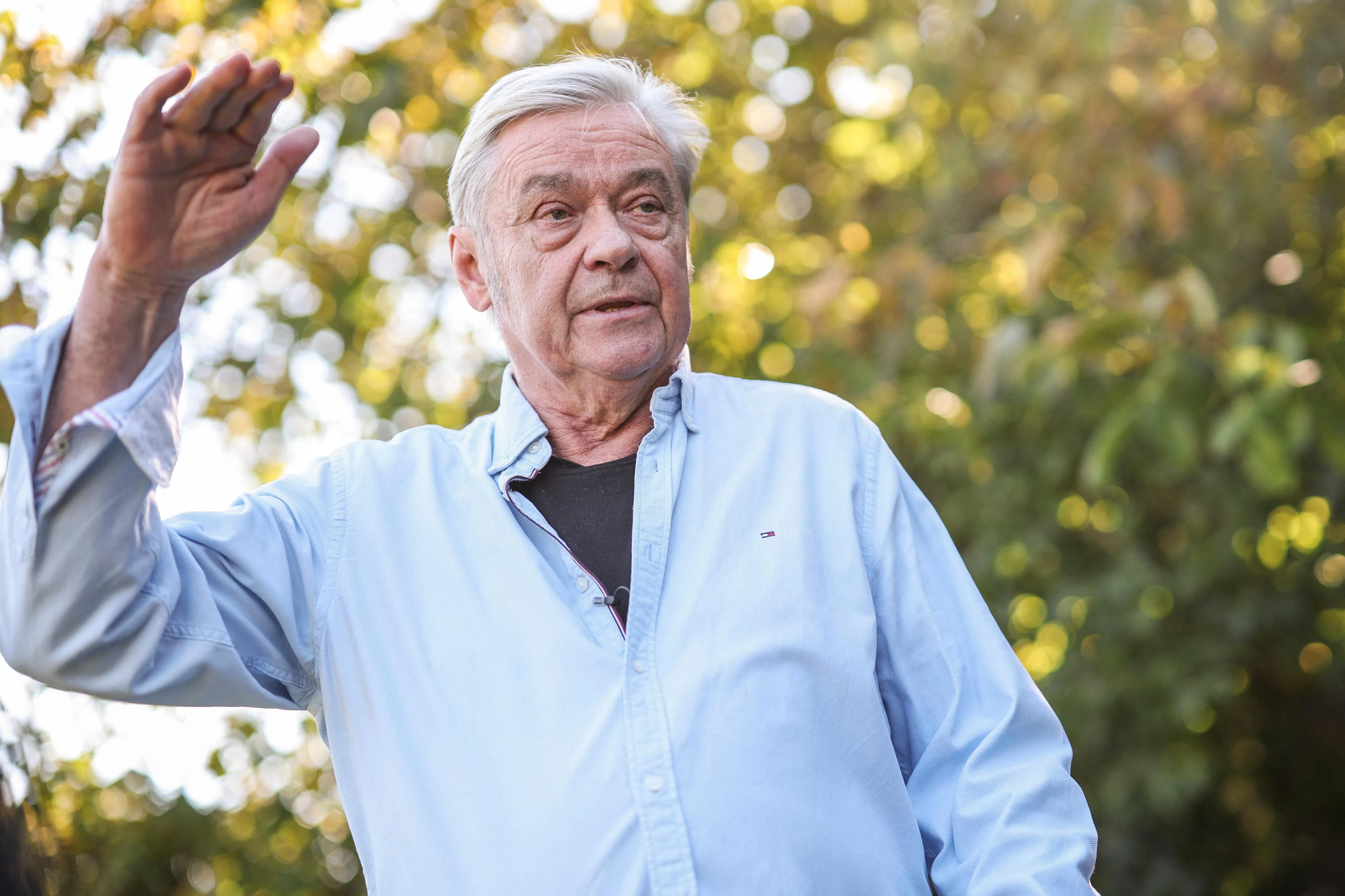 Ukrainian scientist Ihor Malchevsky speaking in an interview with Reuters on Sept 29.