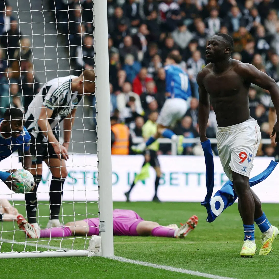 FILE PHOTO: Sunderland's Brian Brobbey celebrates scoring their second goal , March 22, 2026. Action Images via Reuters/Lee Smith/File Photo