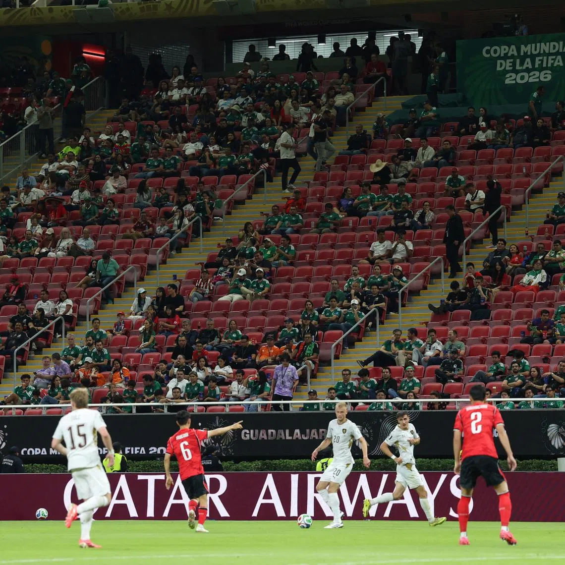 Soccer Football - FIFA World Cup 2026 - Group A - South Korea v Czech Republic - Estadio Guadalajara, Guadalajara, Mexico - June 11, 2026 Empty seats are seen in the stands during the match REUTERS/Paul Childs