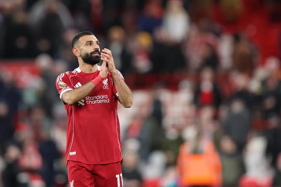 Liverpool's Mohamed Salah will depart the English champions at the end of the season after nine years.
