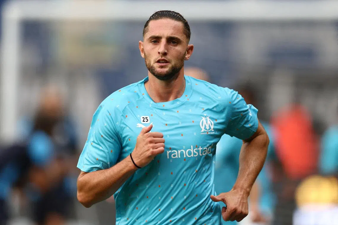 Marseille's Adrien Rabiot's contract expires at the end of this season but he has now been put up for sale.