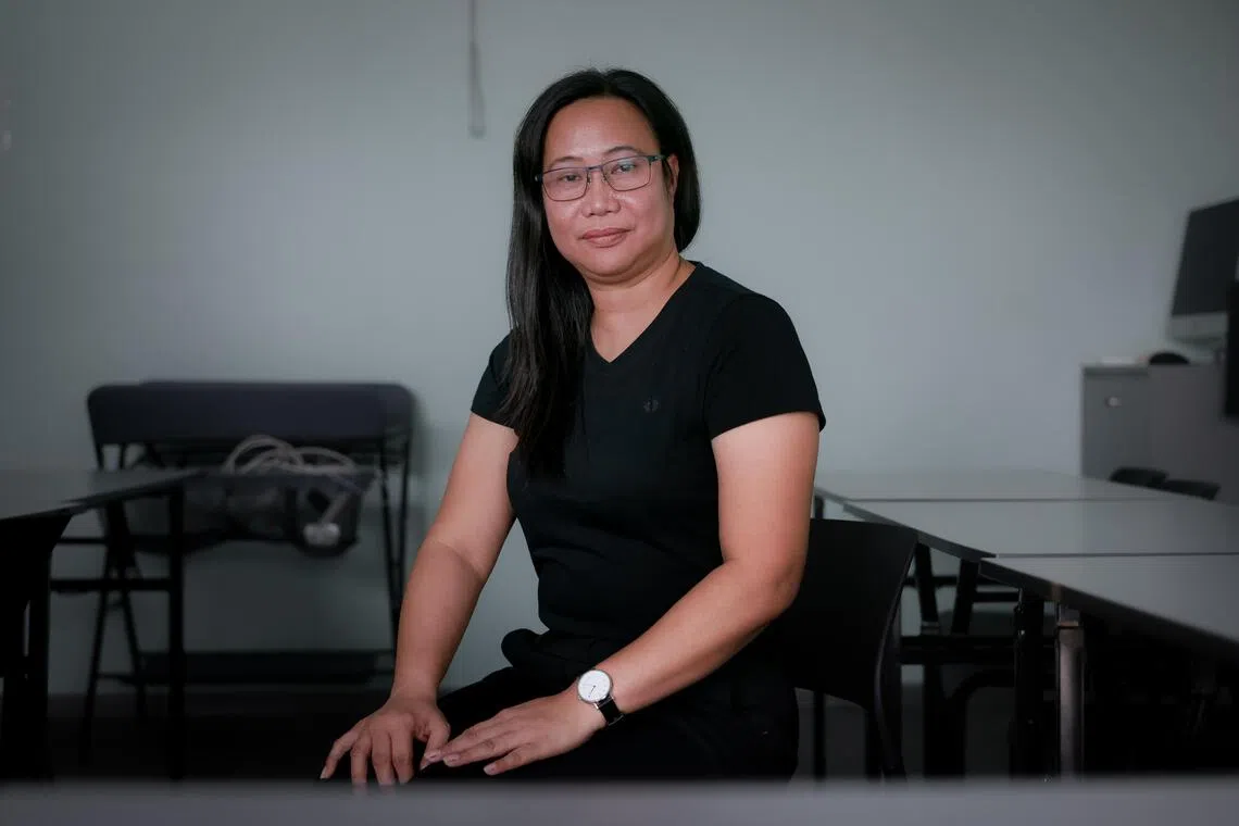Cell group leader Monette overcame her own debt trap and now helps other foreign domestic workers.