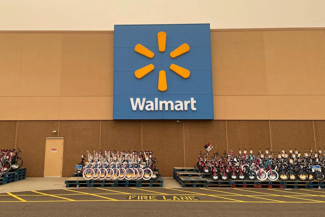 View of Walmart's newly remodeled Supercenter, in Teterboro, New Jersey, U.S., June 7, 2023. REUTERS/Siddharth Cavale/File Photo