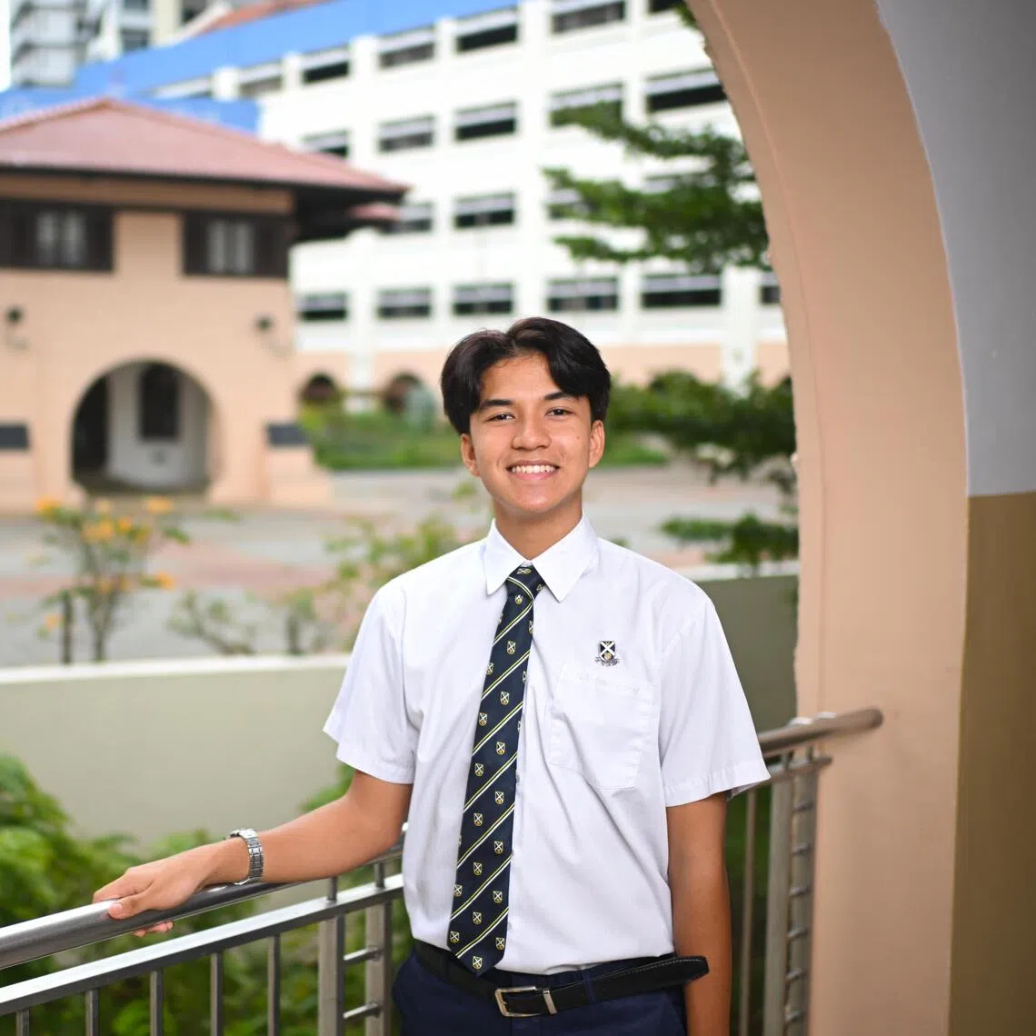 St. Andrew's School student Richard  Durrani Vaz pictured on Dec 17.