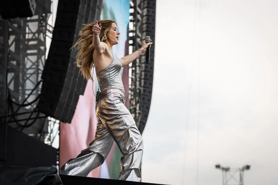 British singer Ellie Goulding performs on stage during the one-day 'Werchter Boutique' festival in Werchter on June 17, 2023. (Photo by JAMES ARTHUR GEKIERE / Belga / AFP) / Belgium OUT