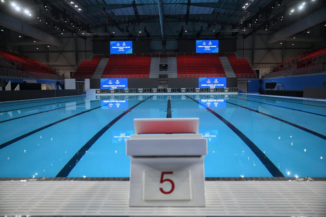 The World Aquatics Championships Arena was constructed in a car park in the Kallang. 