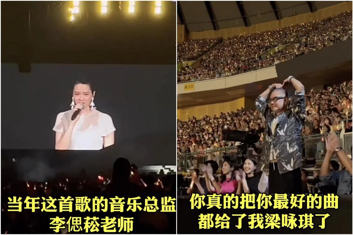 Hong Kong singer Gigi Leung thanked Singaporean musician Lee Si Song for writing songs for her. 