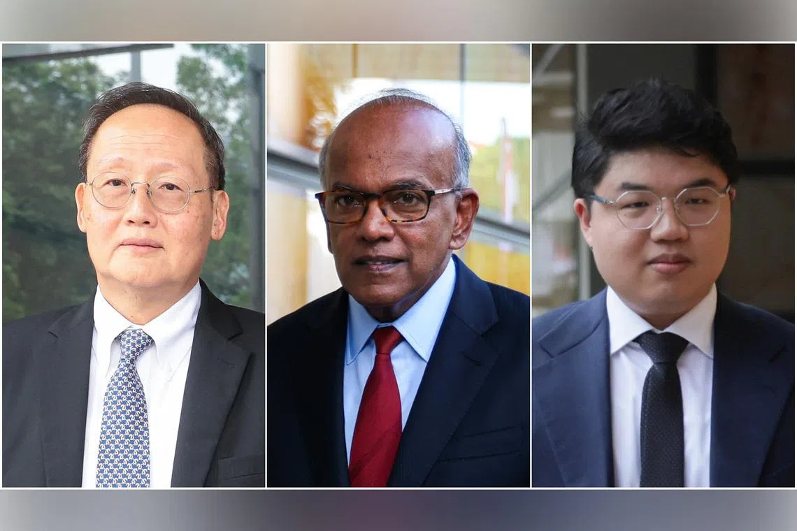 It follows seven days of trial that began on April 7, which saw (from left) Manpower Minister Tan See Leng, Coordinating Minister for National Security K. Shanmugam and Bloomberg journalist Low De Wei in the witness stand.