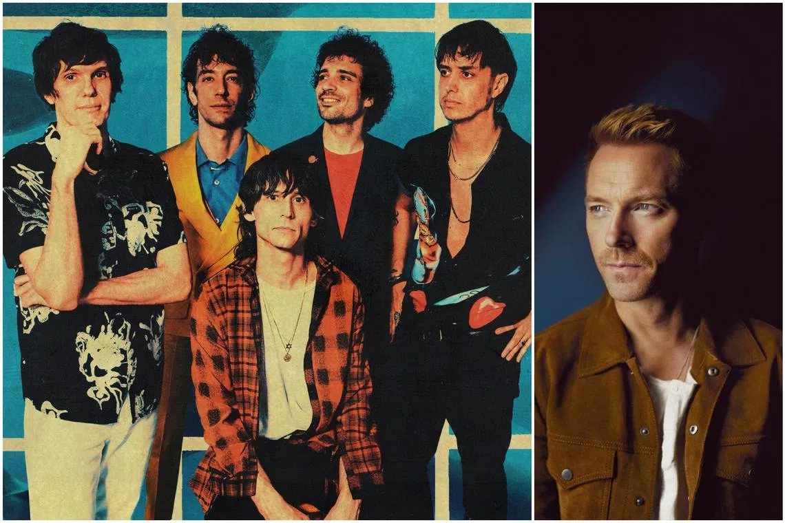 The Strokes will perform on Aug 2, while Ronan Keating's concert takes place on Aug 20.