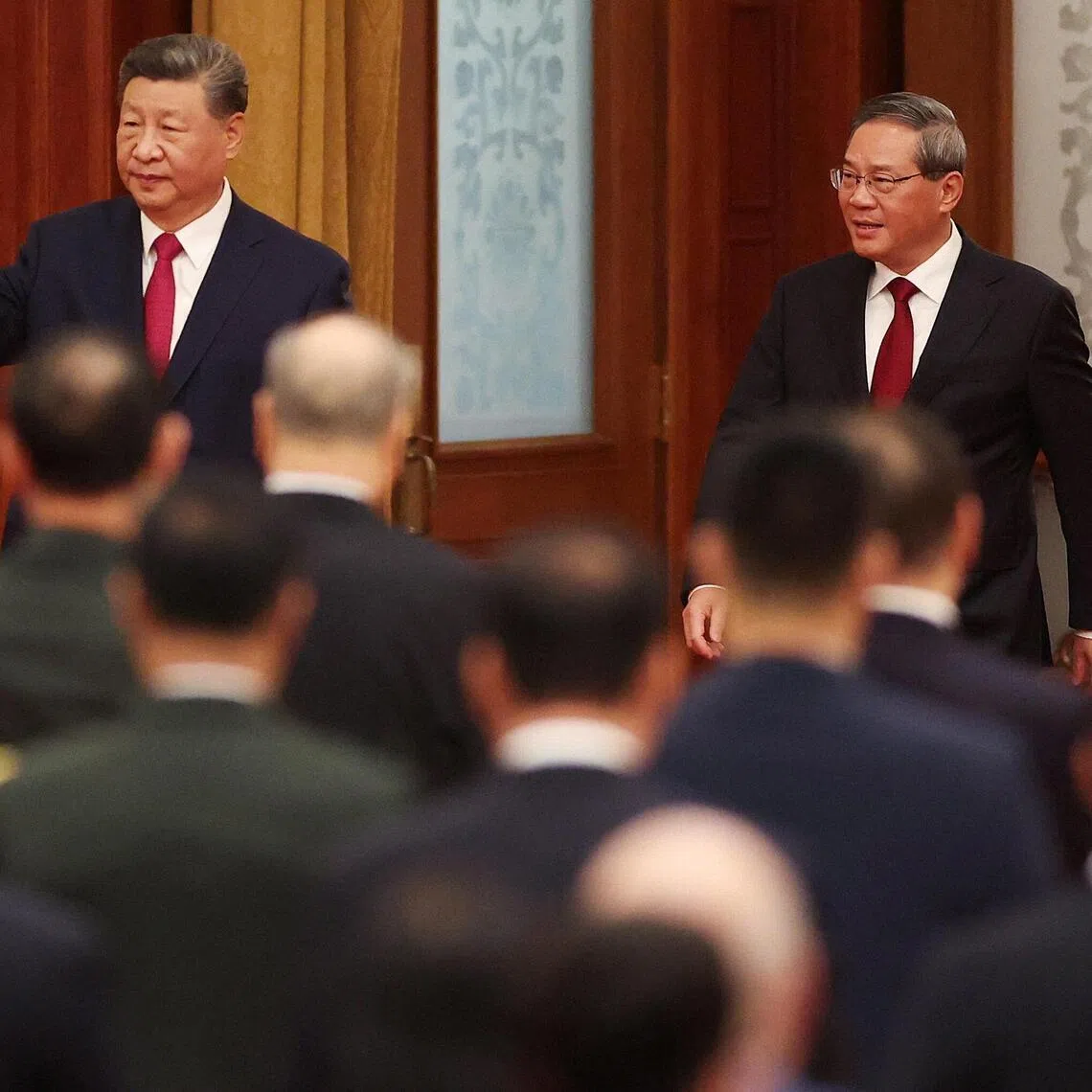 China's premier Li Qiang (right) is becoming President Xi Jinping’s top emissary on the world stage.