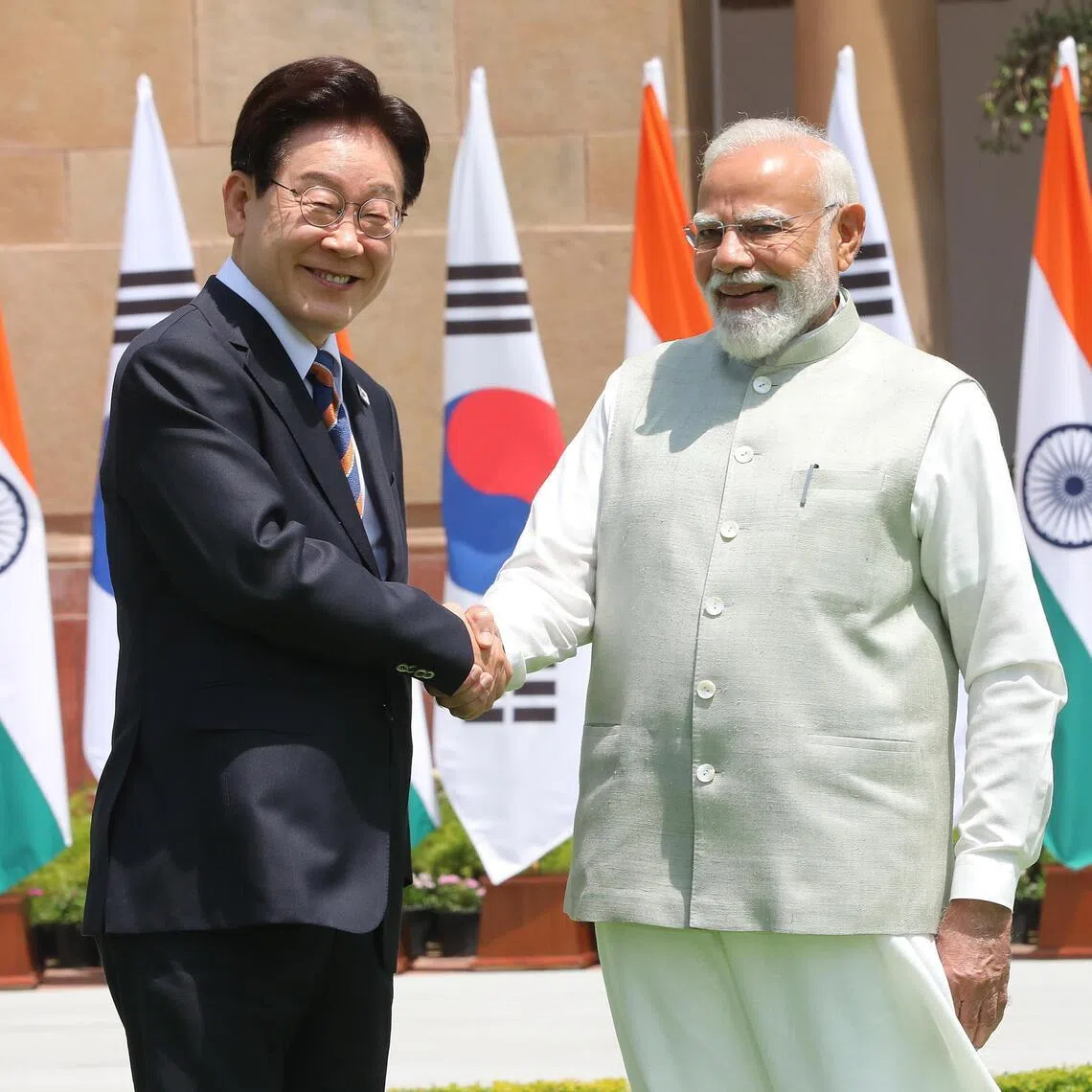 Mr Lee's trip marks the first South Korean ‌presidential state visit to India in eight years.
