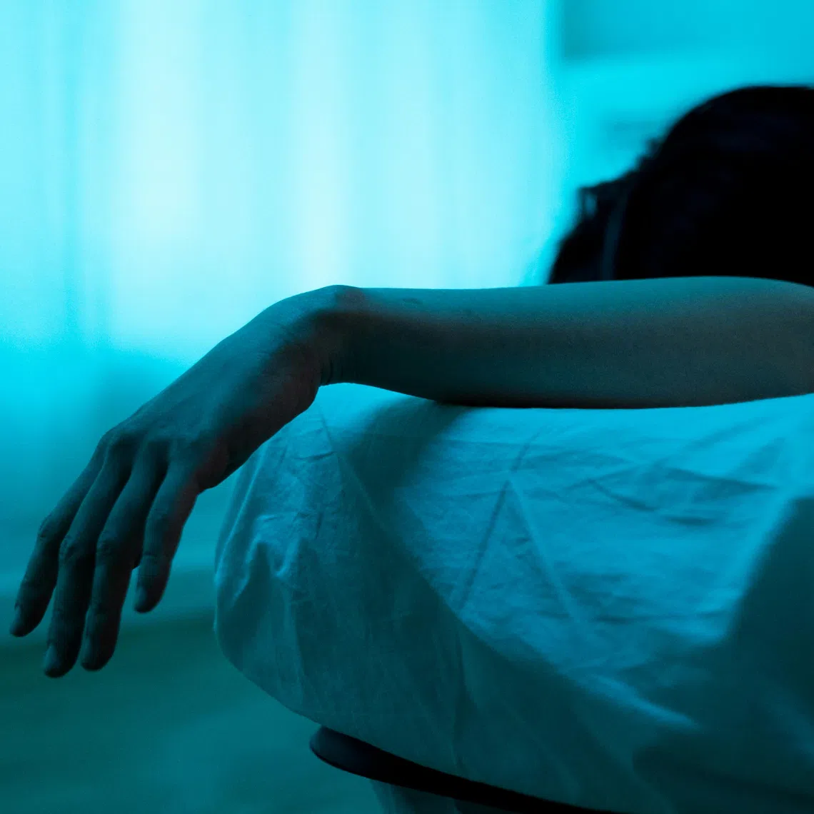 Emergency responders found the woman suffering from severe bedsores on her lower body and maggots across her body.