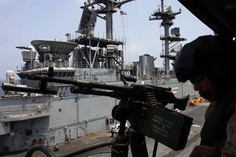 American military operations enforcing US Central Command’s naval blockade against Iran in July.