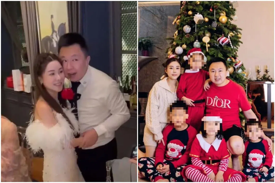 Mr Tam Chuk Kwan had a wedding ceremony with Hong Kong socialite Abby Choi in 2016, and praised her as a responsible mother. 