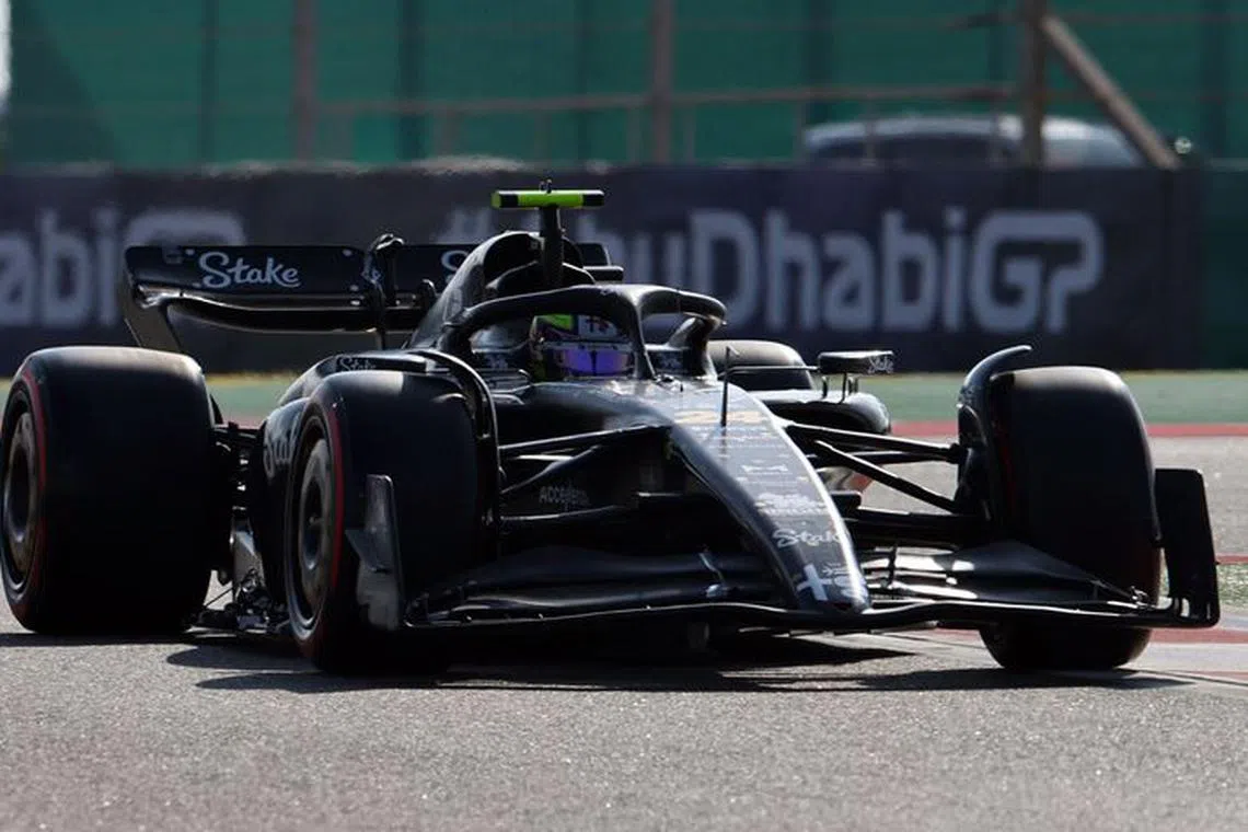 Formula One F1 - Abu Dhabi Grand Prix - Yas Marina Circuit, Abu Dhabi, United Arab Emirates - November 25, 2023 Alfa Romeo's Guanyu Zhou during practice REUTERS/Rula Rouhana/File photo