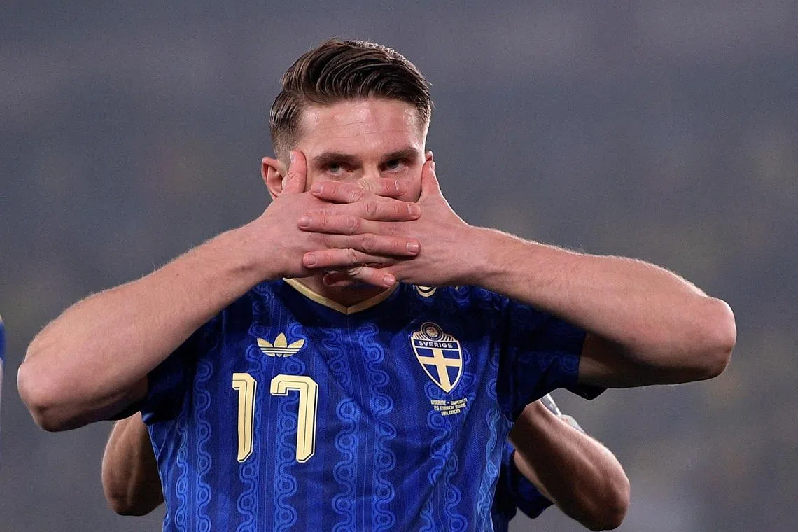 Gyokeres hat-trick sends Swedes through to World Cup playoff showdown with Poland