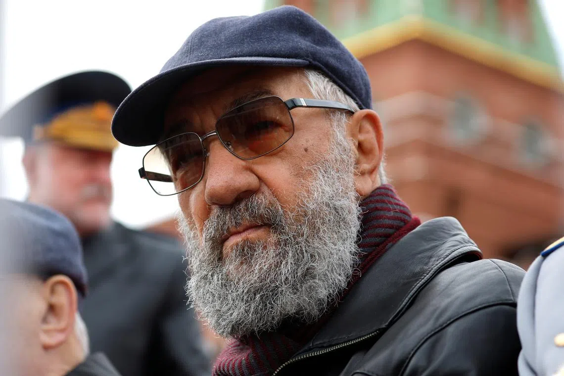 FILE PHOTO: Russian explorer and politician Artur Chilingarov attends a military parade on Victory Day, which marks the 77th anniversary of the victory over Nazi Germany in World War Two, in Red Square in central Moscow, Russia May 9, 2022. REUTERS/Maxim Shemetov/File Photo