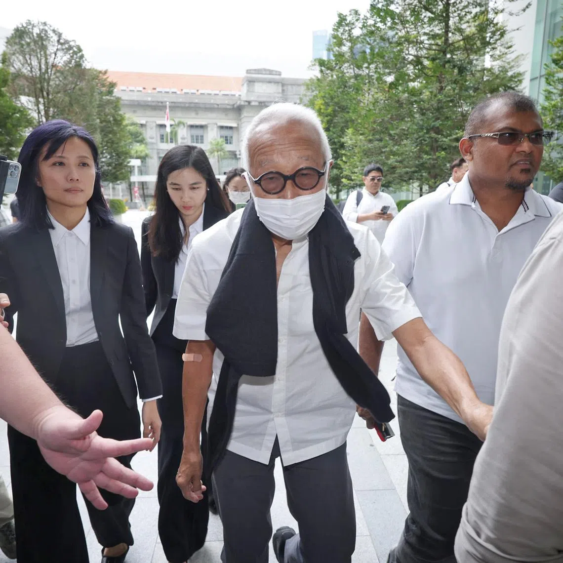 Property tycoon Ong Beng Seng arriving at the State Courts on Aug 15.