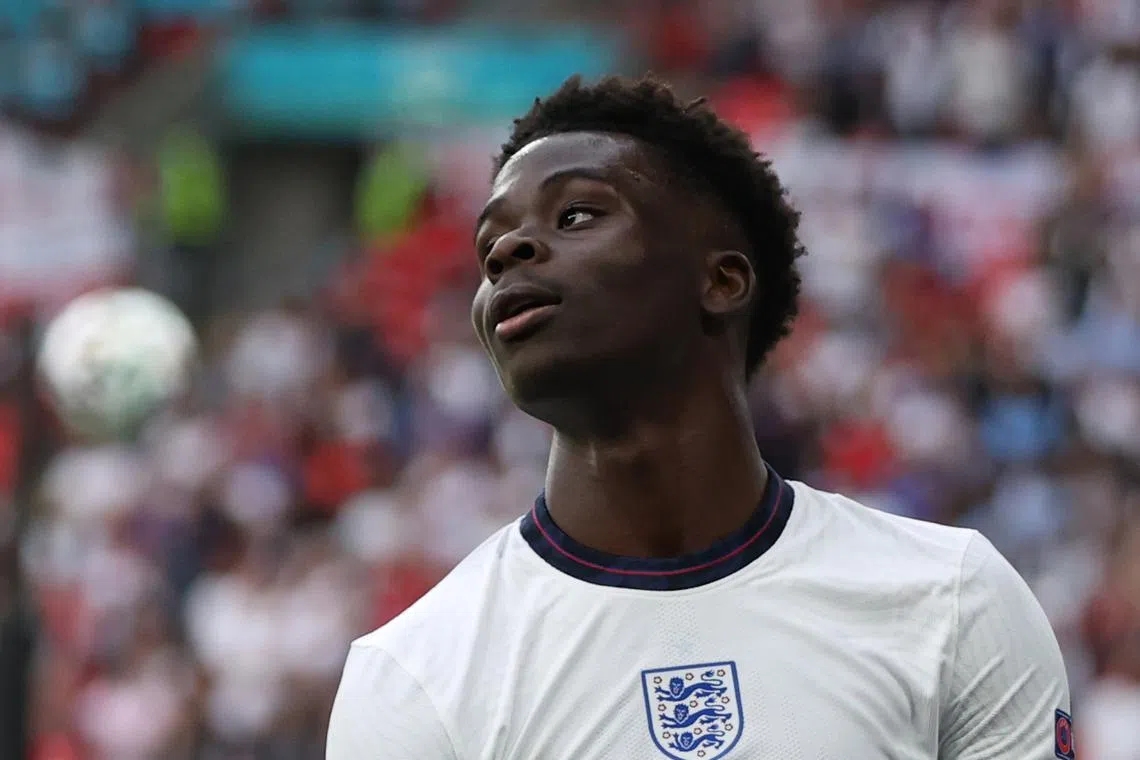 Soccer Football - Euro 2020 - Round of 16 - England v Germany - Wembley Stadium, London, Britain - June 29, 2021 England's Bukayo Saka Pool via REUTERS/Carl Recine