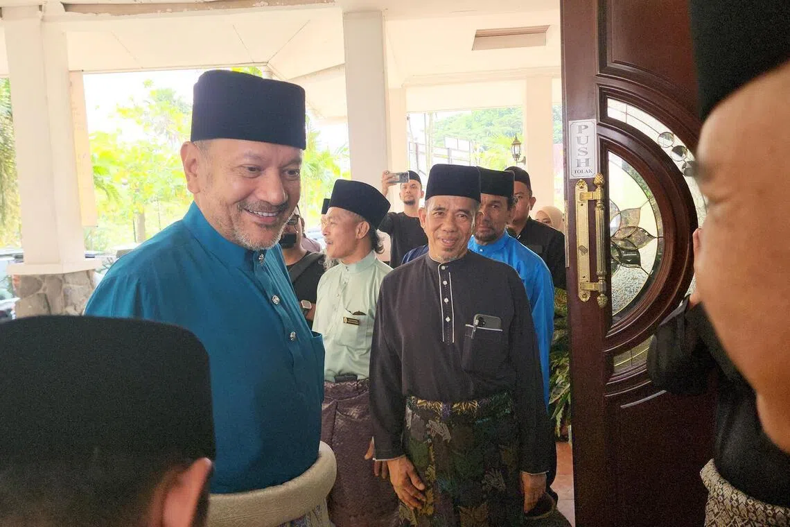Nadzaruddin Ja’afar arrives at the residence of the Tunku Besar of Tampin in Negeri Sembilan on July 24, 2026.