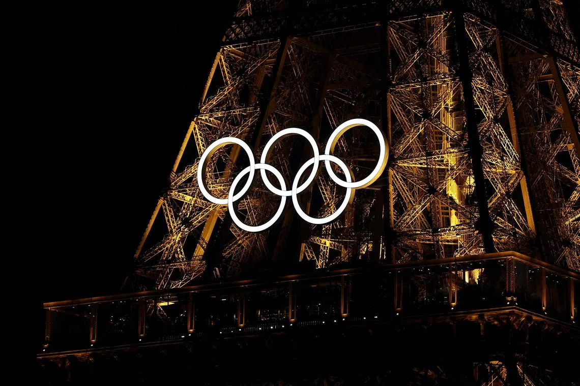 Day or night, the Eiffel Tower has a magnetic pull on visitors to the Games. 
