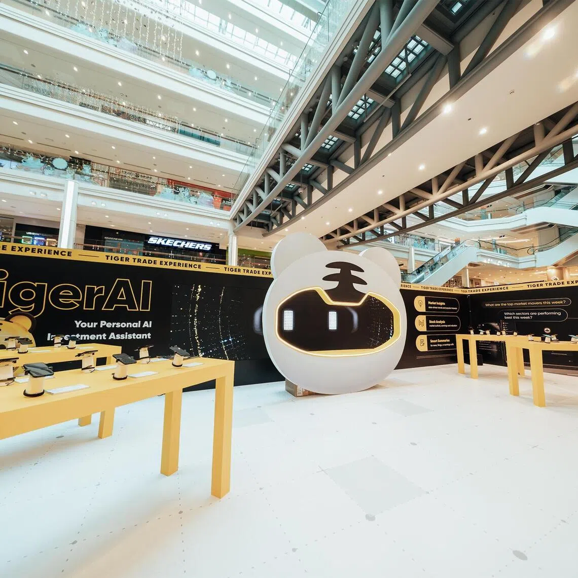 Brokerage firms such as Moomoo, Tiger Brokers (pictured) and Longbridge are offering AI-powered features to help investors digest news and headlines, analyse earnings data and gain insights into their portfolios.