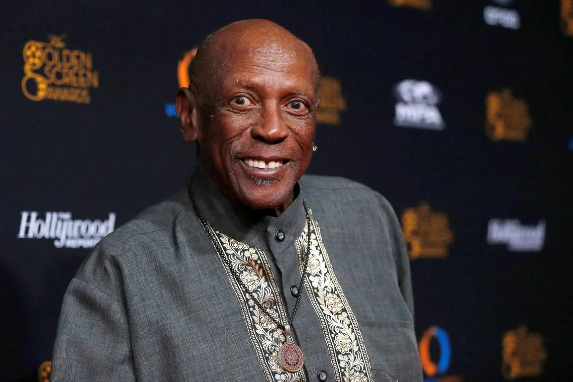 Actor Louis Gossett Jr. poses at the Golden Screen Awards in Los Angeles, California on Nov 3, 2016.   