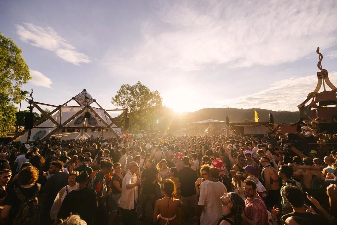 Wonderfruit's signature moment is the sunrise-greeting set that plays out at the Solar Village.