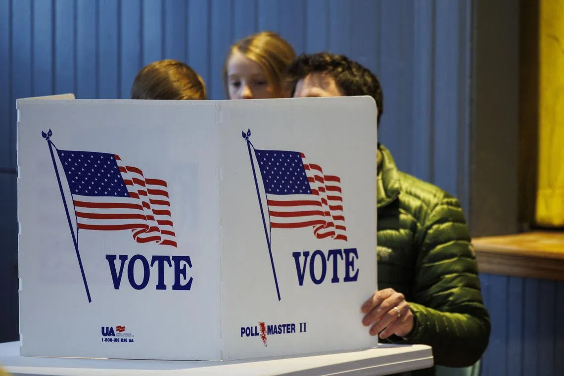 Early exit polls showed that 50 per cent of Republican primary voters said Donald Trump would be fit for the presidency if convicted, while 47 per cent said he would not.