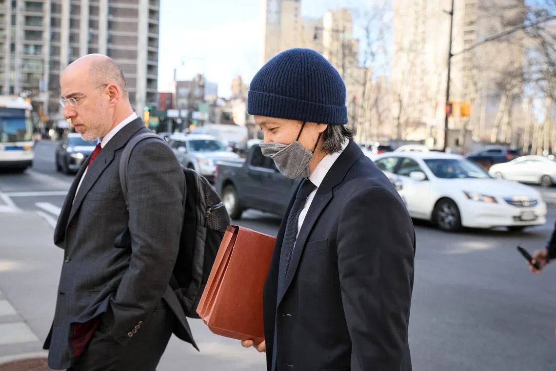 Ex-Goldman Sachs banker Roger Ng exits the Brooklyn Federal Courthouse (EDNY) after being sentenced for his part helping embezzle from Malaysia's 1MDB sovereign wealth fund, in Brooklyn, New York, U.S., March 9, 2023.  REUTERS/Brendan McDermid    