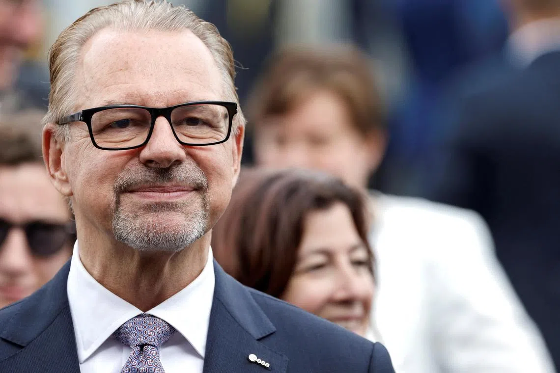 European Space Agency (ESA) Director General Josef Aschbacher attends the International Paris Air Show at the Paris–Le Bourget Airport, France June 19, 2023. Ludovic Marin/Pool via REUTERS