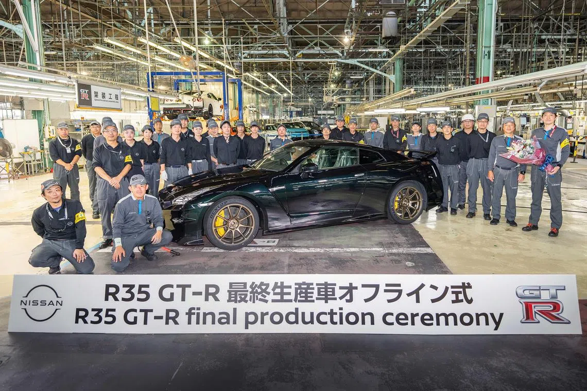 ntfast29 - Production of the Nissan R35 GT-R ends after 18 years.

Credit: Nissan